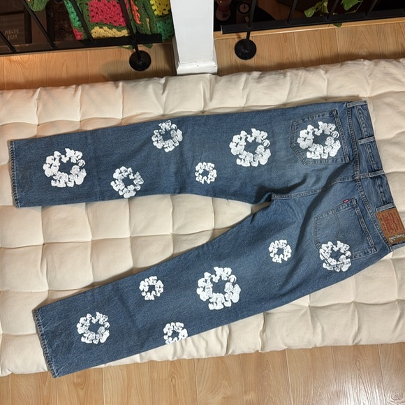 Denim Tears The Cotton Wreath Jean Light Wash 38x34 - Picture 1 of 5